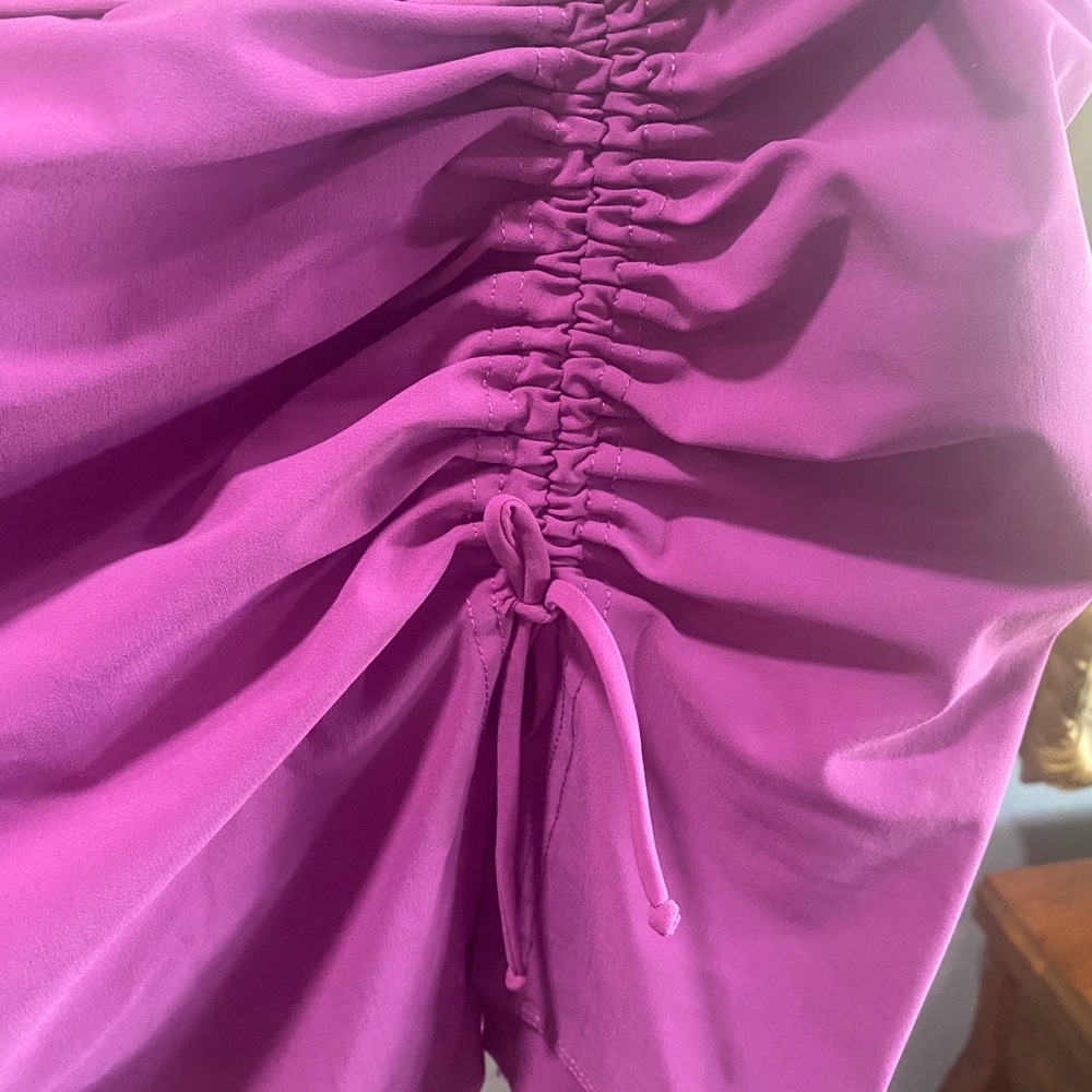Purple Ruched Tankini Top and skirt bottom - Picture 9 of 9